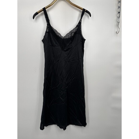 Vintage Aristocraft by Vassarette Black Full Slip Size 36 Nylon USA lace USA - Picture 3 of 7